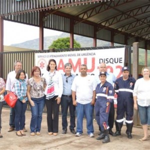 Prefeita Cida Campos e Zelinho visitam o SAMU Ouro Branco